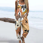 Women's Cute Gogs Print Casual Jumpsuit