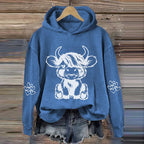 Women's Highland Cow Casual Hoodie