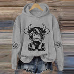 Women's Highland Cow Casual Hoodie